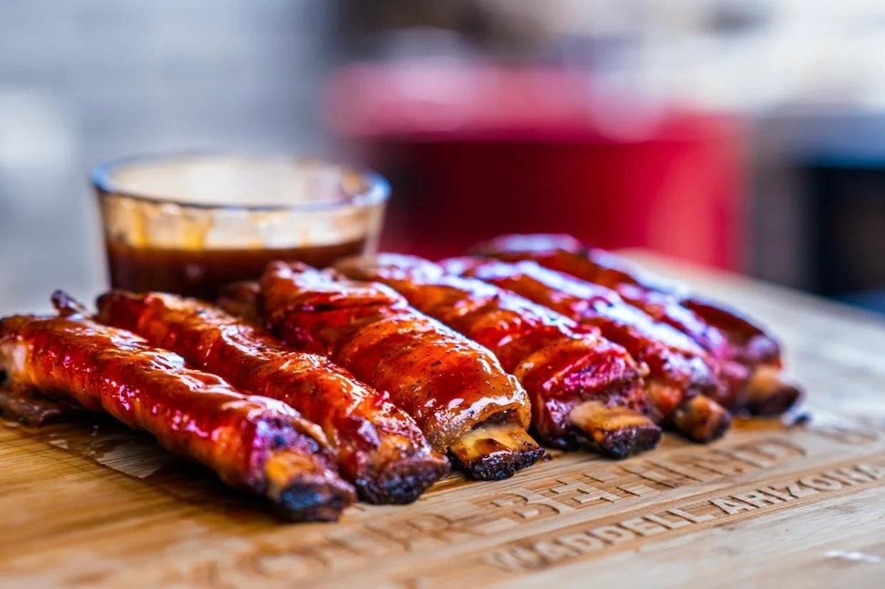 Bacon Wrapped Ribs